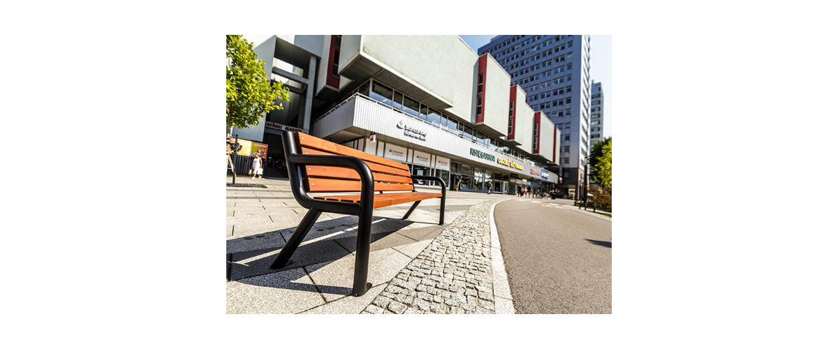 Miejska ławka parkowa L014 Premium BIS